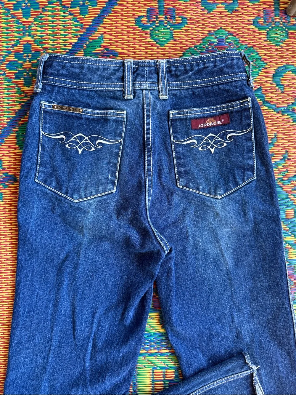 Jordache Vintage High-Rise Dark Blue Straight Leg Women's Jeans Size 2/4